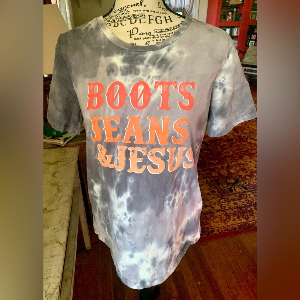 Boots, Jeans & Jesus Tee